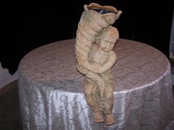 Boy Sitting w/Fill Horn