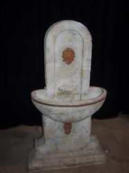 Gray Stone Fountain w/Lions Head