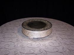 Cake Stand Silver 19'' Round